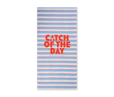 Large Microfiber Towel Catch of the Day Customizable