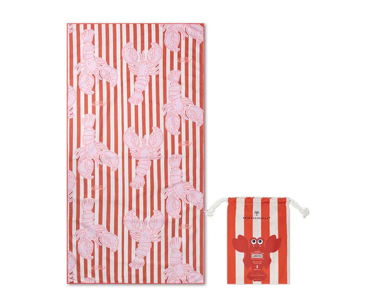 Microfiber Towel Large Customizable Lobster