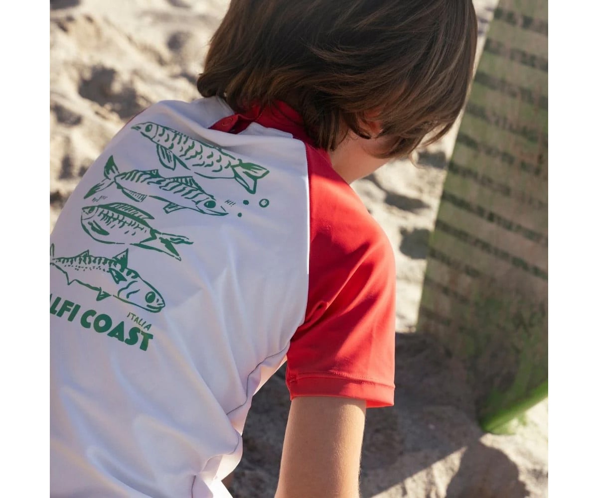 Camiseta Protección Solar Catch of the Day Red