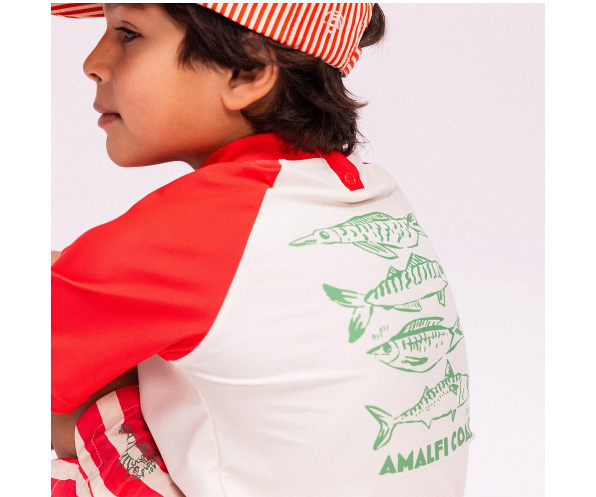 Camiseta Protección Solar Catch of the Day Red