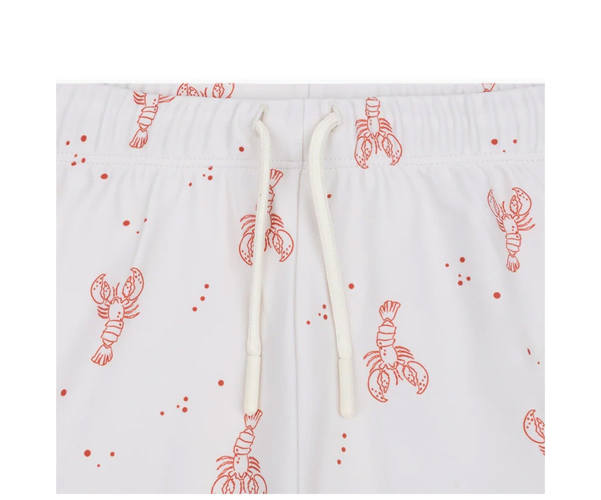 Bañador Short Little Lobster Beige/Red