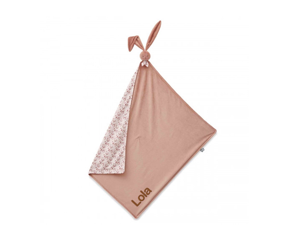 Manta de Peluche Conejito Terracota