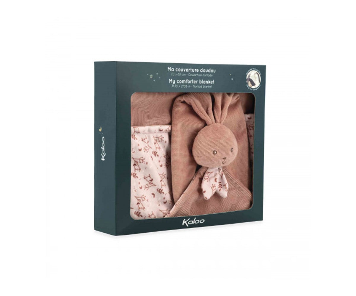 Manta de Peluche Conejito Terracota