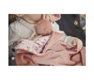 Manta de Peluche Conejito Terracota