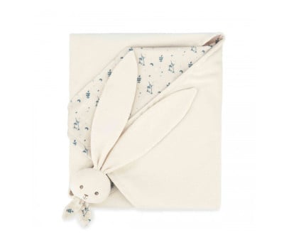 Coperta Peluche Coniglietto Crema