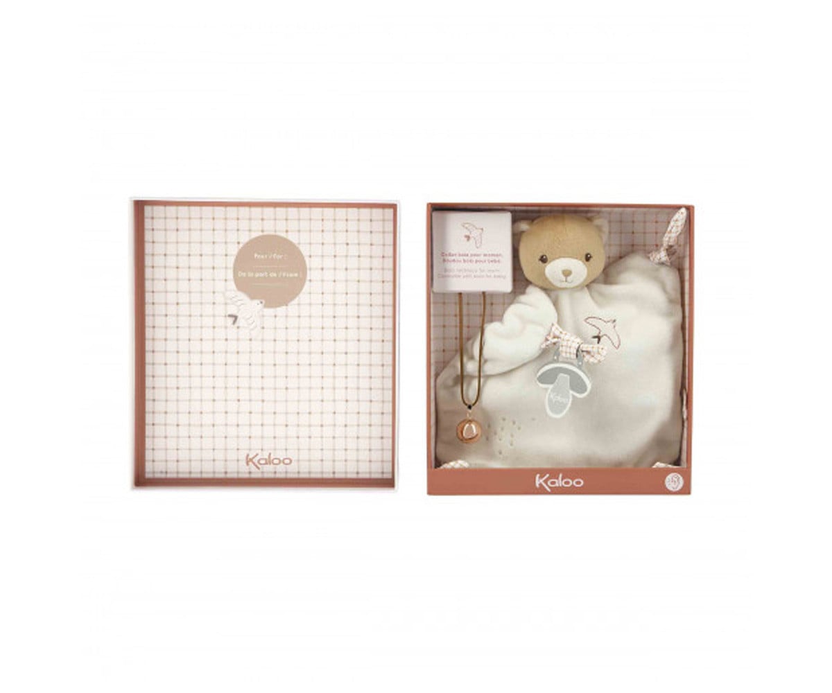 Caja Regalo Doudou, Llamador de Ángeles y Osito