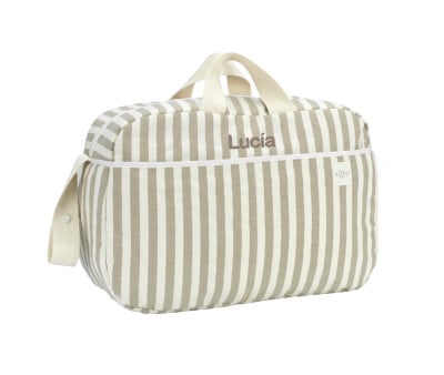 Borsa Passeggino Stripe Topo Green