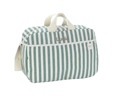 Borsa Passeggino Stripe Green Khaki