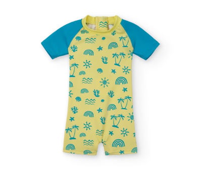 Bañador Mono Protección Solar Neon Palms