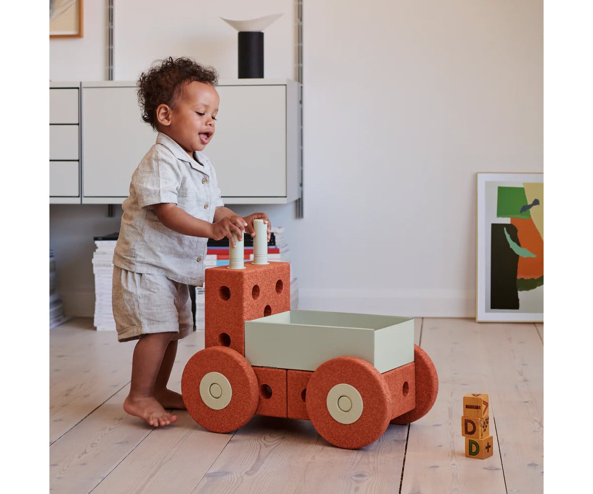 Kit de Construction 3-en-1 Baby Walker Orange/Dusty Green