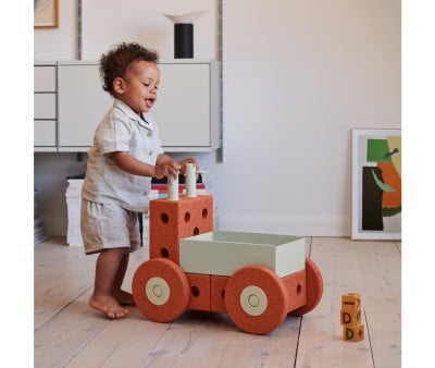 Kit de Construction 3-en-1 Baby Walker Orange/Dusty Green