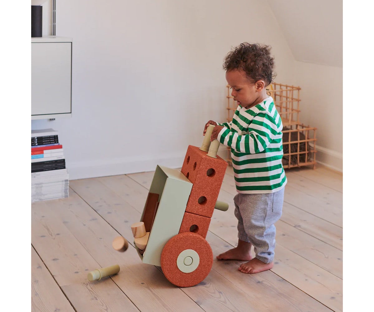 Kit de Construction 3-en-1 Baby Walker Orange/Dusty Green