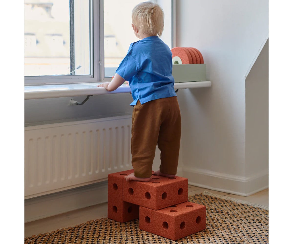 Kit de Construction 3-en-1 Baby Walker Orange/Dusty Green