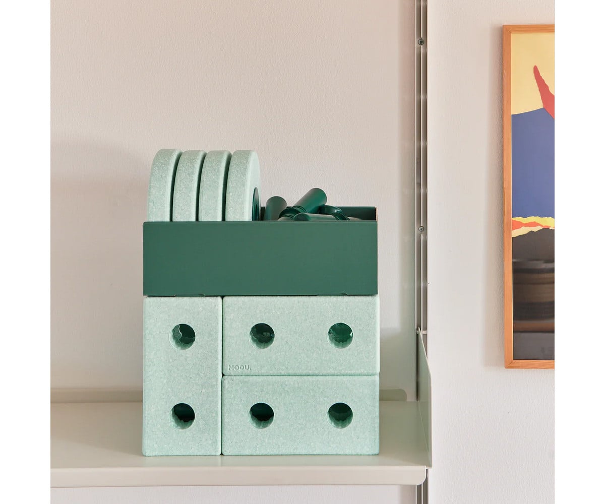 Kit de Construction 3-en-1 Baby Walker Ocean Mint/Forest Green