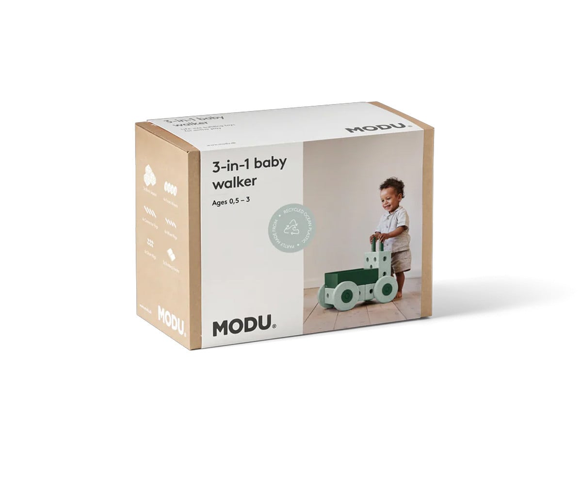 Kit de Construction 3-en-1 Baby Walker Ocean Mint/Forest Green