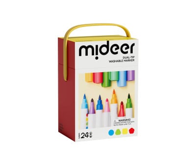 Marcadores Acríclicos con Doble Punta - 24 Colores