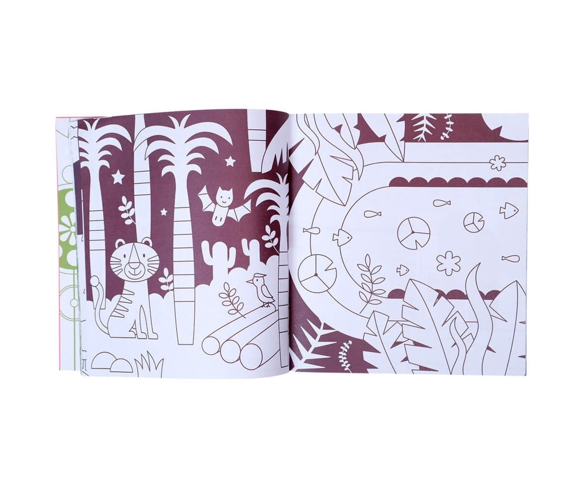 Livro para colorir Pink Bubble Party