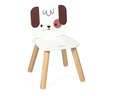 Sedia per Bambini in Legno Cane