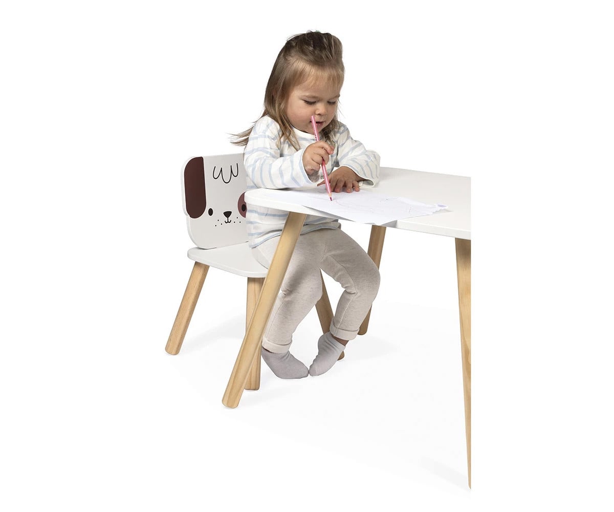 Silla Infantil de Madera Perrito