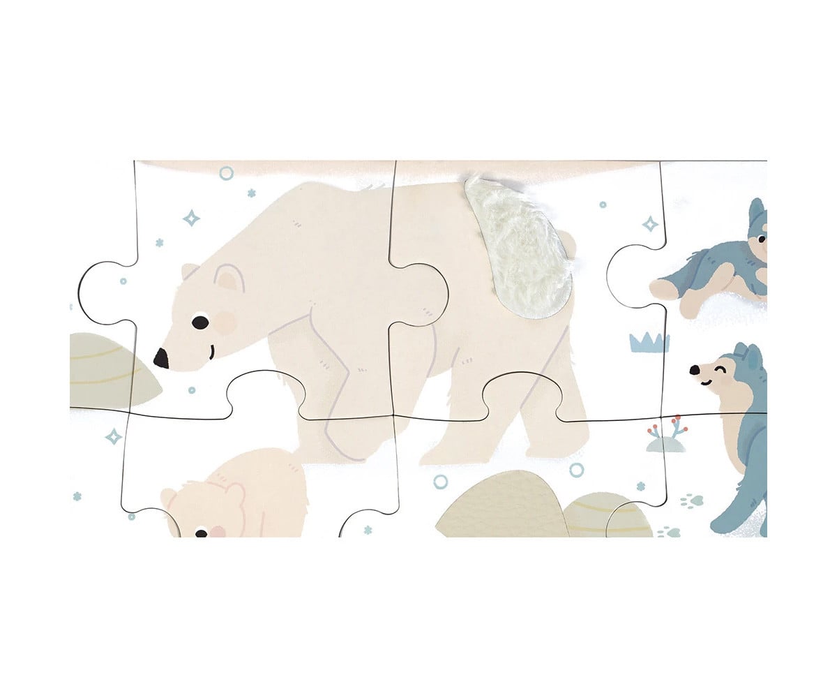 Puzzle Polar Animals Touch 20 peças