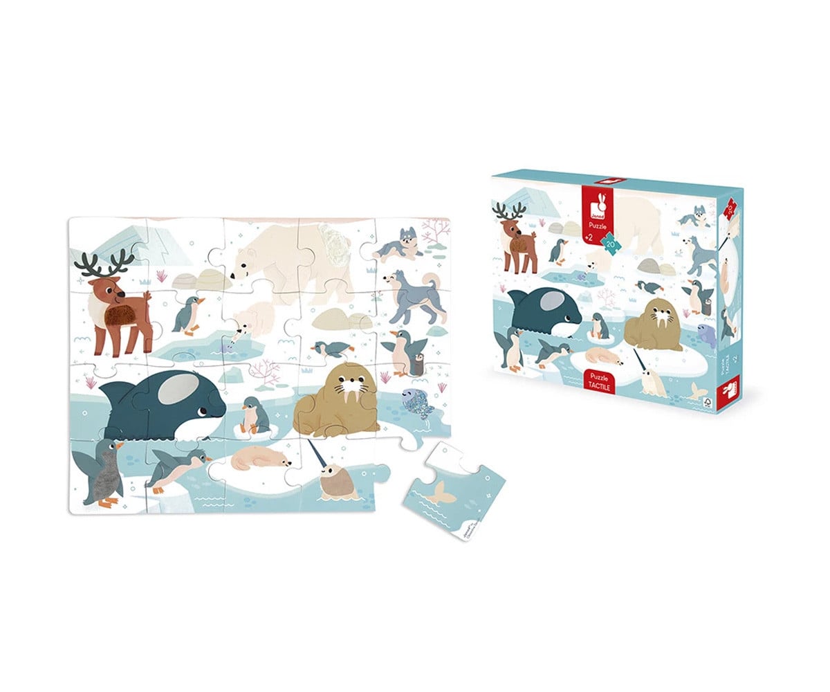 Puzzle Polar Animals Touch 20 peças