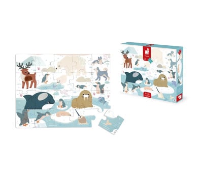 Puzzle Polar Animals Touch 20 peças