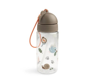 Botella con Pajita Tritán Tiny Trails Sand 350ml