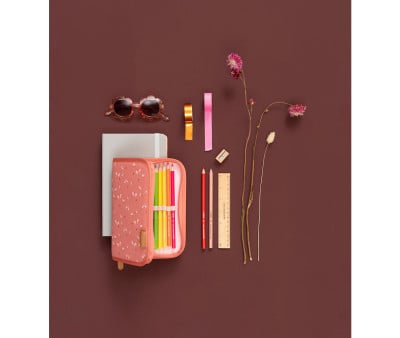Estuche de Cremallera con Complementos Mariposas