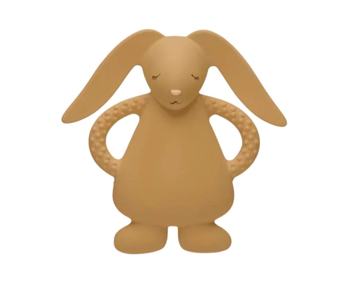 Dentarello Gomma Naturale Coniglietto Cappuccino