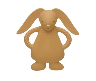 Dentarello Gomma Naturale Coniglietto Cappuccino