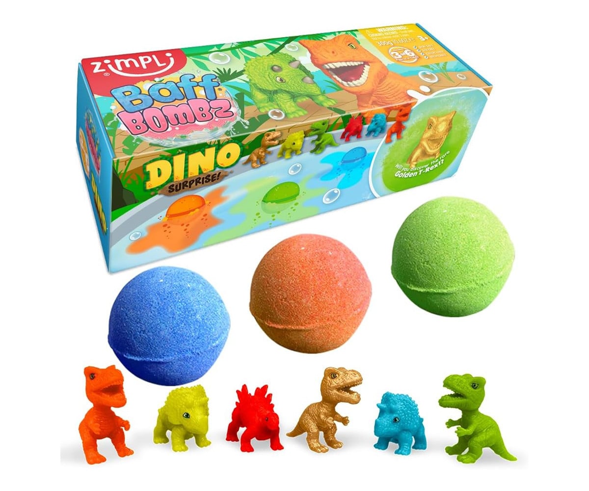 Conjunto de 3 Bombas de Banho Surprise Dinos