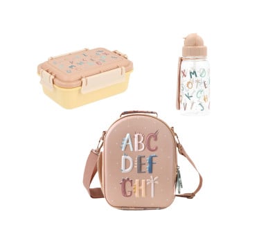 Pack Almuerzo Infantil Funny Letters Personalizable