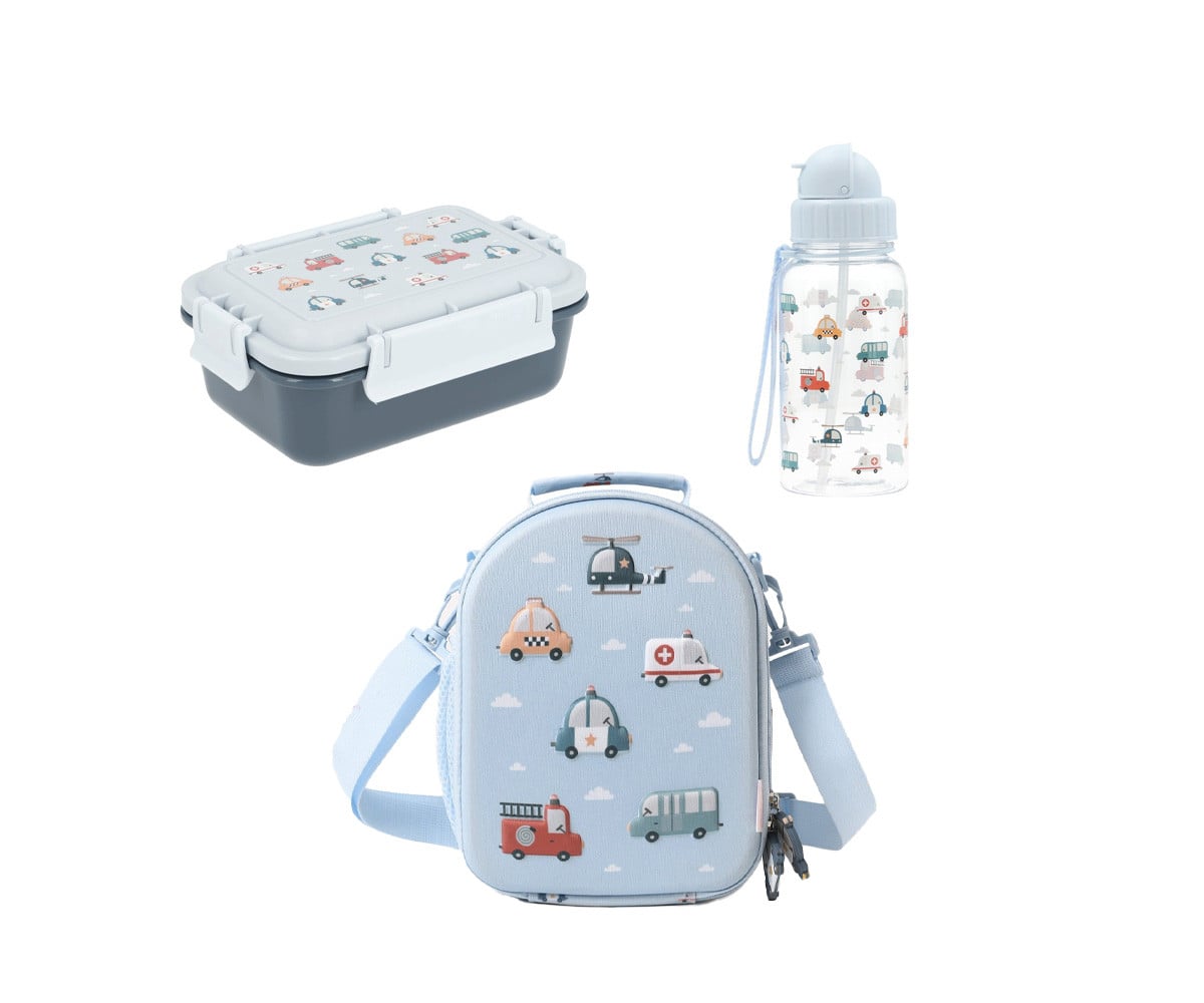 Pack pequeno almoço infantil Personalizável City Cars