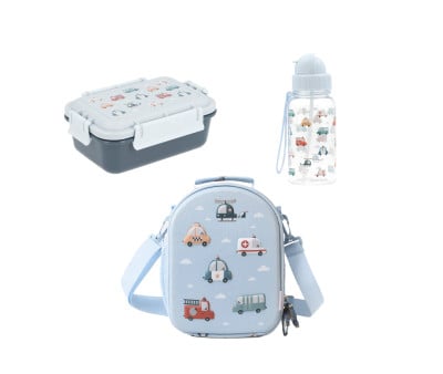 Pack pequeno almoço infantil Personalizável City Cars
