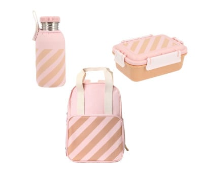Pack Scout Stripes Pink Personalizable
