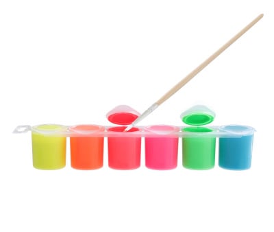 6 frascos pinturas Néon 25ml