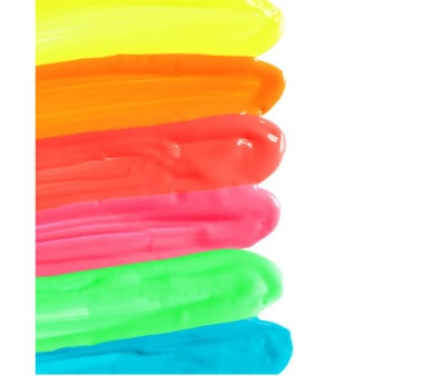 6 frascos pinturas Néon 25ml
