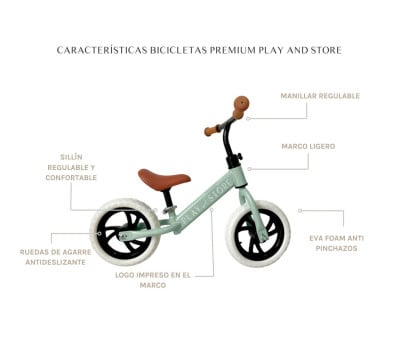 Bicicleta Equilíbrio Premium Light Taupe