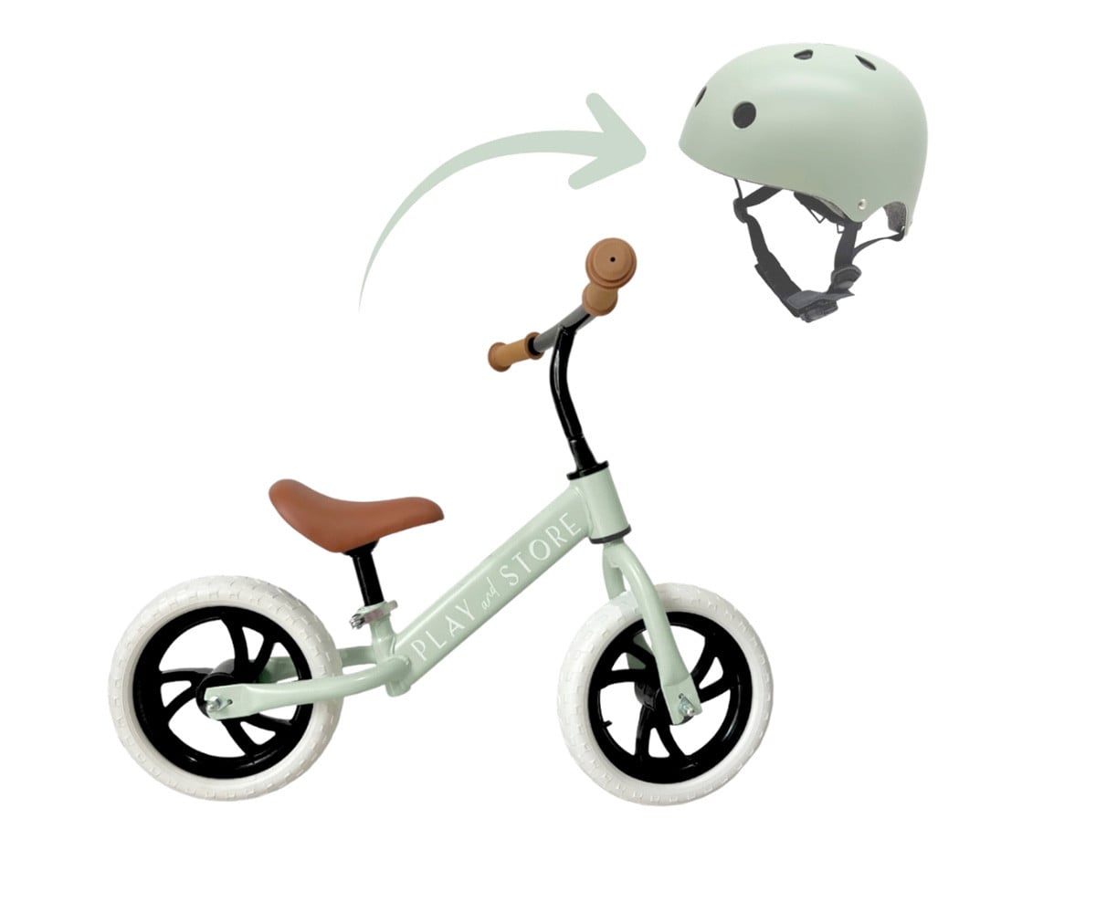 Bicicletta Balance Premium + Casco Light Green