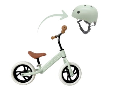Bicicletta Balance Premium + Casco Light Green