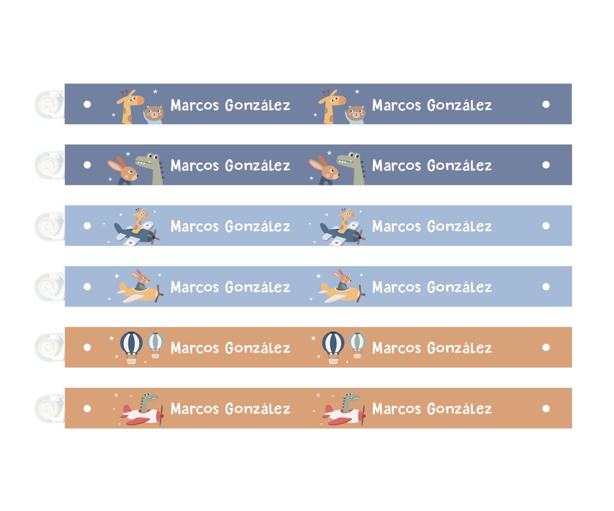 6 Cintas para Colgar Ropa Planes Personalizables