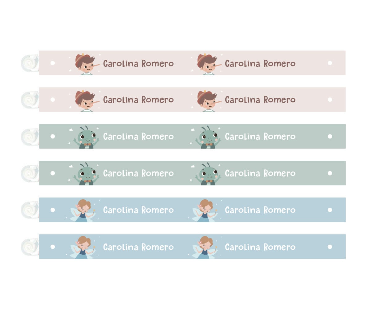 6 Appendi Biancheria The Wooden Boy Personalizzati