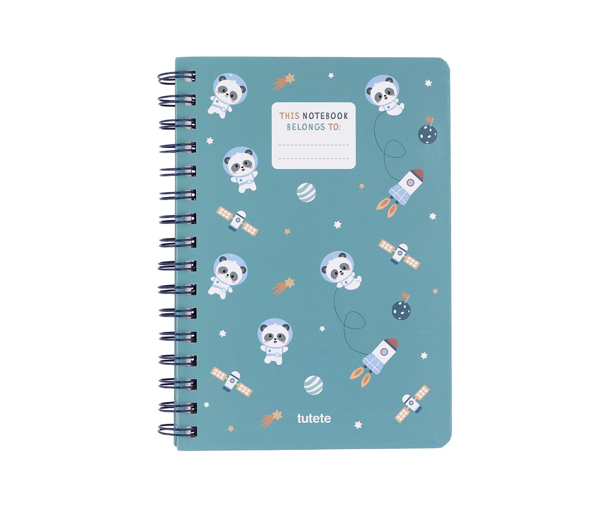 Libreta Escolar Pandas in Space
