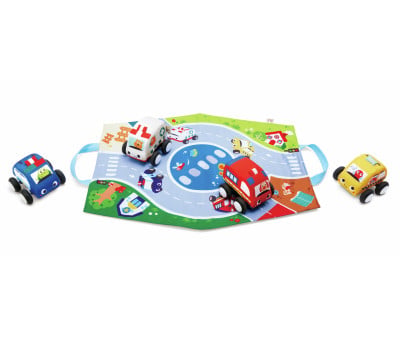 Set de Coches de Peluche con Tapiz