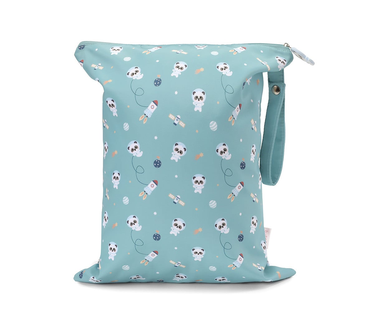 Borsa Impermeabile Grande Tutete Pandas in Space Personalizzabile