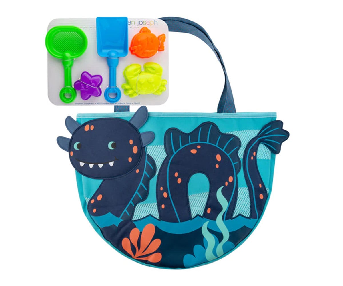 Borsa da Spiaggia Mostro Marino con Giocattoli