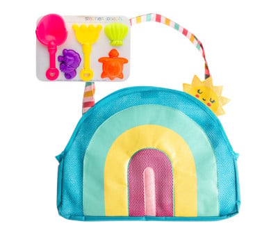 Bolsa de praia com brinquedos Rainbow 