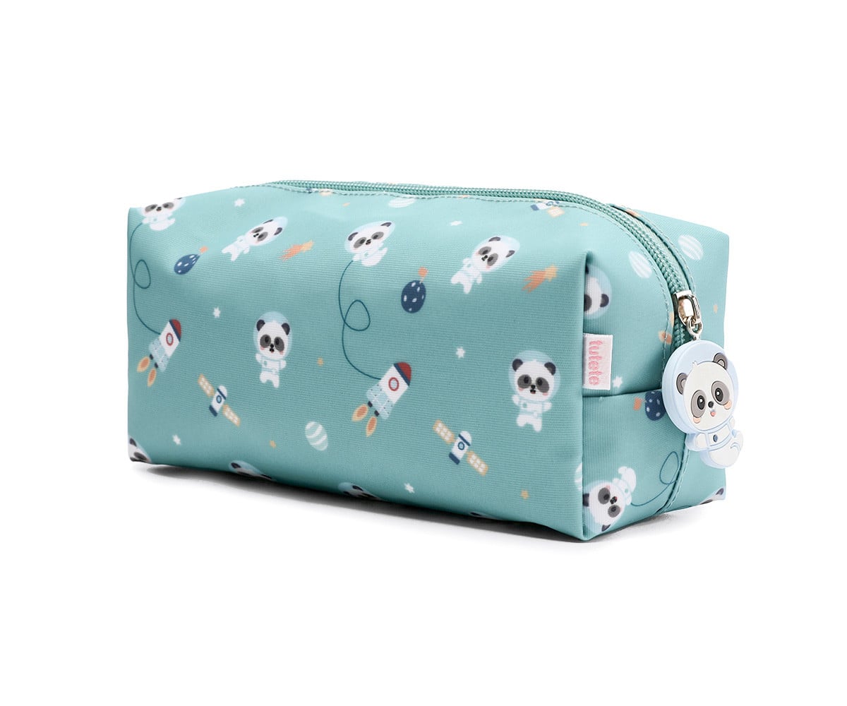 Estuche Pandas in Space Personalizable
