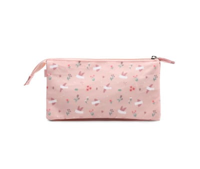 Estuche 3 Compartimentos Blossom Birds Personalizable