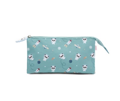 Estuche 3 Compartimentos Pandas in Space Personalizable